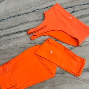 Fabletics Vibrant Orange Leggings